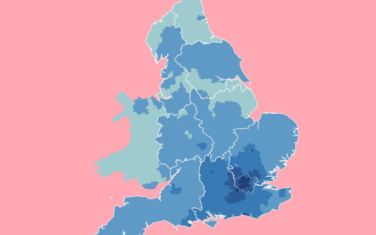 Map of house prices per sqm