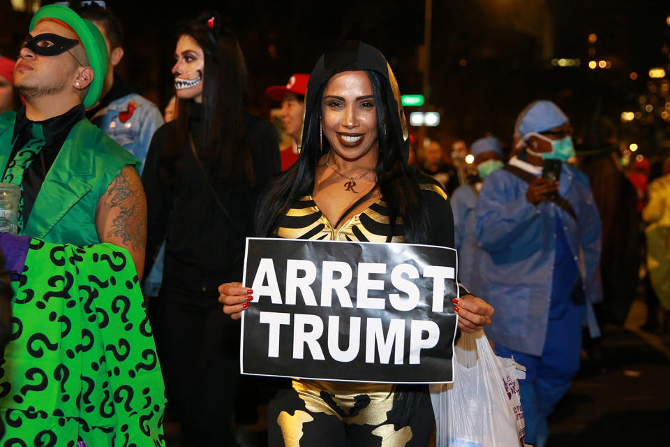 Political satire was on parade at Halloween in NYC