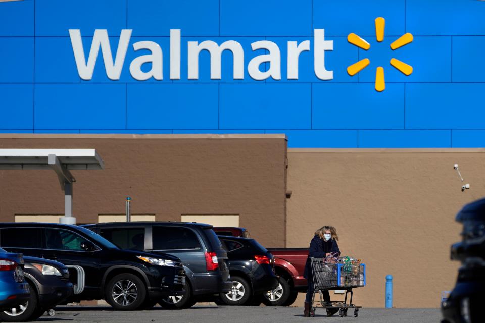 <p>Walmart has become the latest US retailer to lift its indoor mask mandate for vaccinated people after new advice from the CDC</p> (AP)