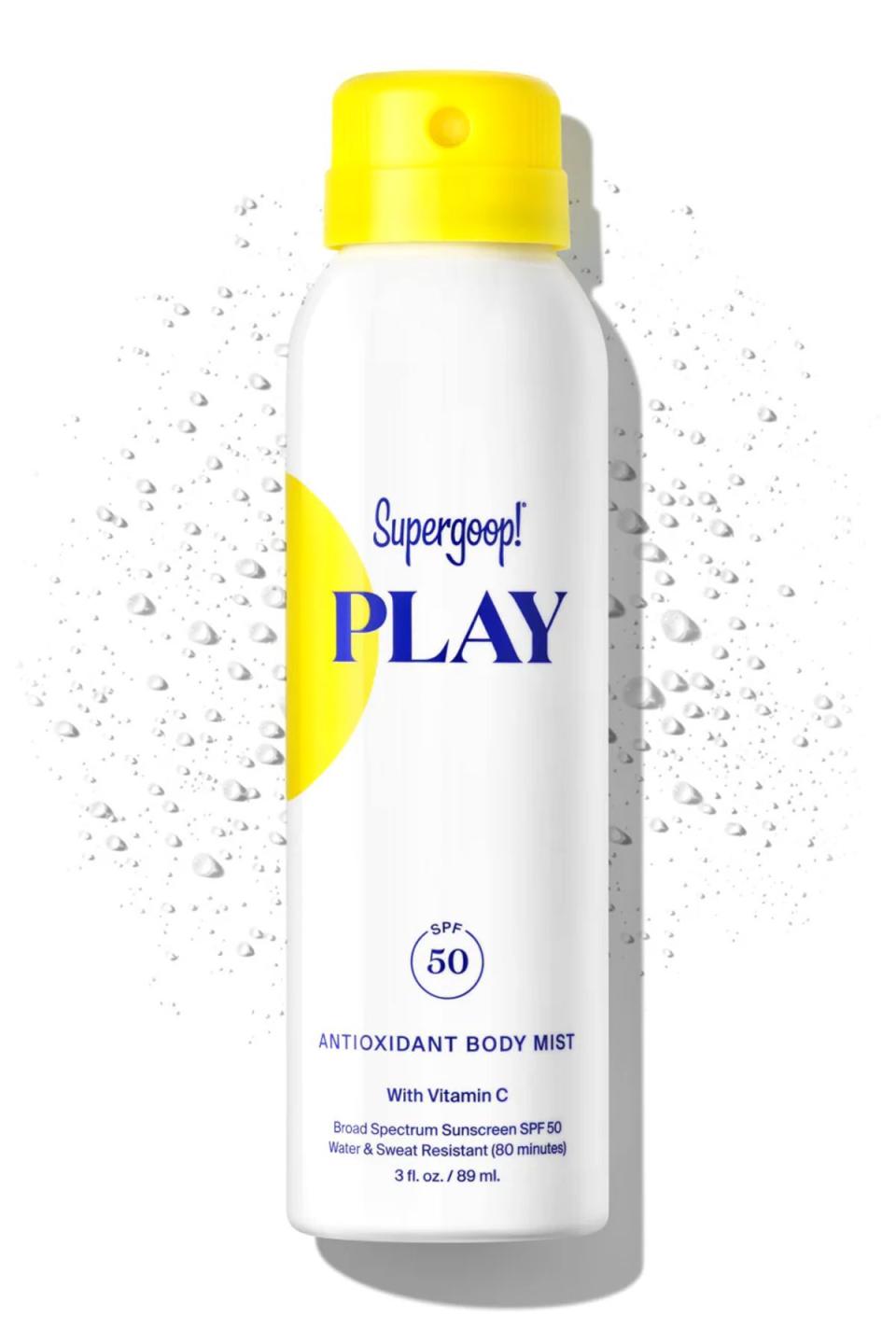 <p><a href="https://go.redirectingat.com?id=74968X1596630&url=https%3A%2F%2Fsupergoop.com%2Fproducts%2Fantioxidant-infused-sunscreen-mist-with-vitamin-c%3Fvariant%3D31189114454114&sref=https%3A%2F%2Fwww.bestproducts.com%2Fbeauty%2Fa60857987%2Ffriends-and-family-sale-supergoop-may-2024%2F" rel="nofollow noopener" target="_blank" data-ylk="slk:Shop Now;elm:context_link;itc:0;sec:content-canvas" class="link ">Shop Now</a></p><p>PLAY Antioxidant Body Mist SPF 50 with Vitamin C</p><p>supergoop.com</p><p>$18.00</p>