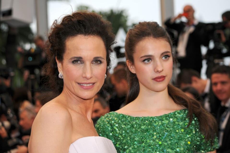 8) Andie MacDowell and Margaret Qualley