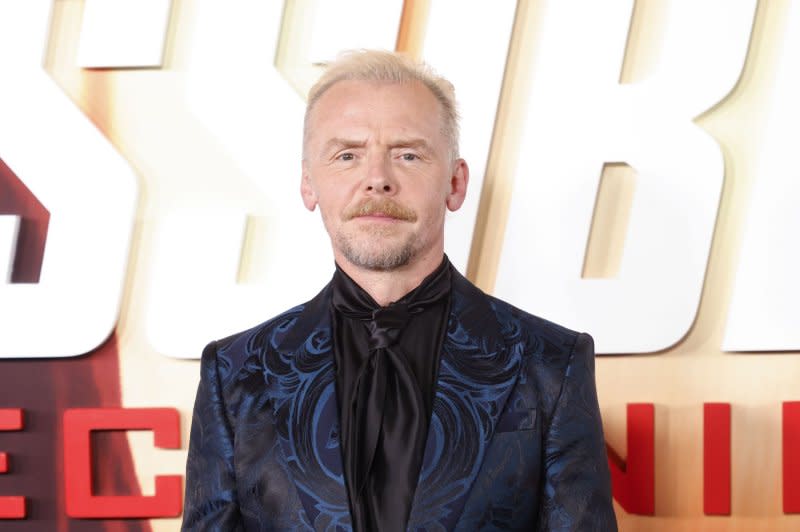 Actor Simon Pegg is among the millionaires urging world leaders congregating in Switzerland for The World Economic Forum to tax their wealth, warning of rising economic inequality. File Photo by John Angelillo/UPI