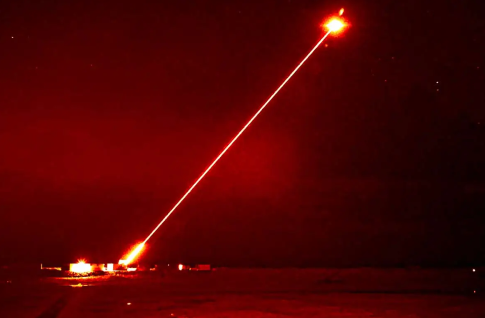 A Dragonfire night shot during tests on the U.K. Ministry of Defence’s ranges in the Hebrides, Scotland. <em>Crown Copyright</em>