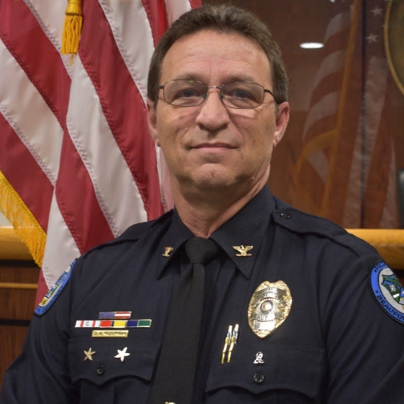 Dale A. McDorman is Minerva's new police chief. McDorman retired from the Beaufort Police Department in January 2024 after nearly 29 years with the department. He was sworn in as Minerva's chief in February 2024.