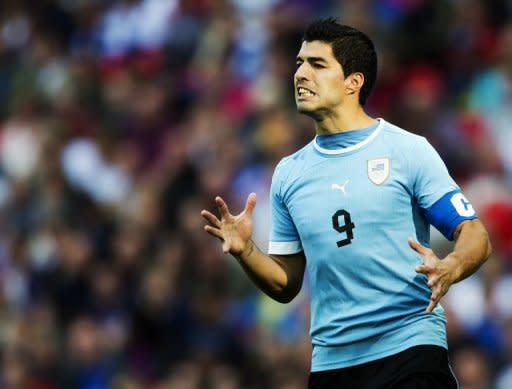 LUIS SUAREZ URUGUAY & Liverpool FC Juegos Olímpicos de Londres 2012 MENS  FÚTBOL, UA V EMIRATES URUGUAY, Old Trafford, Manchester, Inglaterra, 26 de  julio de 2012 GAN55664 ¡ADVERTENCIA! Esta fotografía sólo podrán