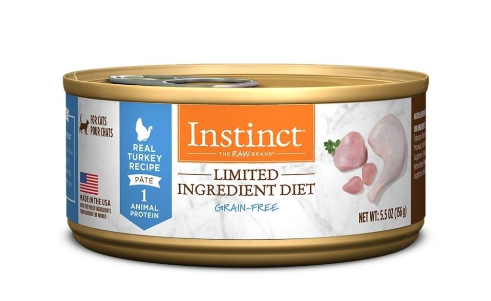 【Instinct 原點】火雞肉低敏全貓主食罐156g，活動特價92元，滿6件出貨。（圖取自Yahoo奇摩購物中心）