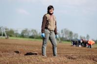 Lazar, 29-year-old, poses for a picture during the global coronavirus disease (COVID-19) outbreak, near Nagyszentjanos