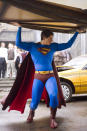 Brandon Routh took on the infamous Man of Steel role in 2006's "Superman Returns." He sported a three dimensional insignia on his chest, lower-waisted trunks that resembled those of a swimmer, and a fancy schmancy belt that also donned the famed "S" logo.