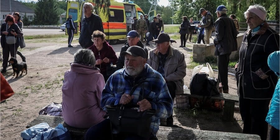 Evacuation in Vovchansk