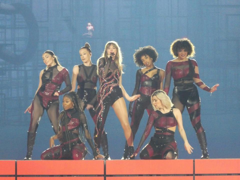 Taylor Swift and company perform songs from “Reputation” on night 2 of the Eras Tour (Chris Willman/Variety)