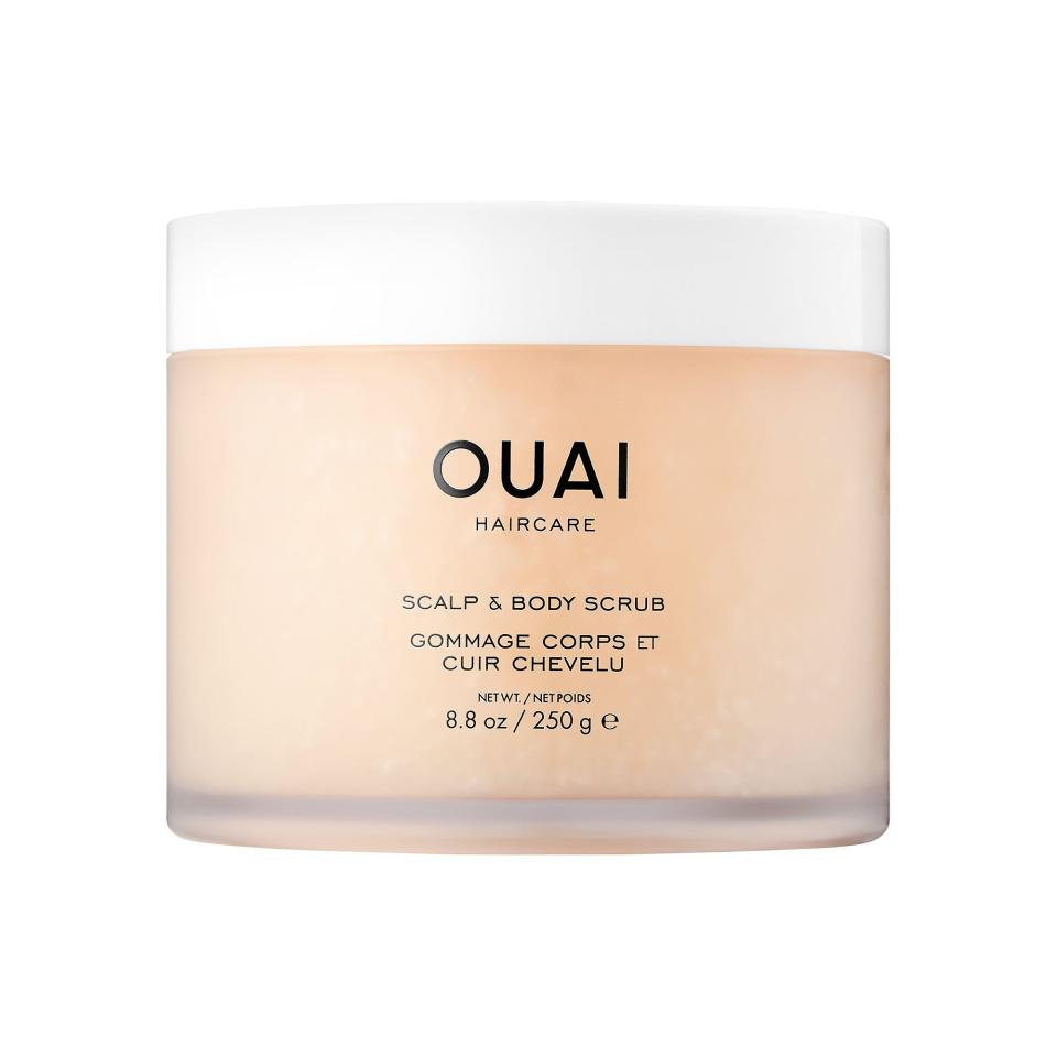 <p><strong>OUAI</strong></p><p>sephora.com</p><p><strong>$38.00</strong></p><p><a href="https://go.redirectingat.com?id=74968X1596630&url=https%3A%2F%2Fwww.sephora.com%2Fproduct%2Fscalp-body-scrub-P434221&sref=https%3A%2F%2Fwww.prevention.com%2Fbeauty%2Fhair%2Fg34834022%2Fbest-scalp-scrubs%2F" rel="nofollow noopener" target="_blank" data-ylk="slk:Shop Now" class="link ">Shop Now</a></p><p>Sugar crystals exfoliate, coconut oil moisturizes, and added probiotics support a healthy skin microbiome. Since it lathers up well, it applies evenly around your scalp. Even better,<strong> you can also use this <a href="https://www.prevention.com/beauty/skin-care/g25383810/best-body-scrubs/" rel="nofollow noopener" target="_blank" data-ylk="slk:scrub on your body" class="link ">scrub on your body</a> </strong>to soften up from head-to-toe for an ultimate in-shower, self-care experience. </p>