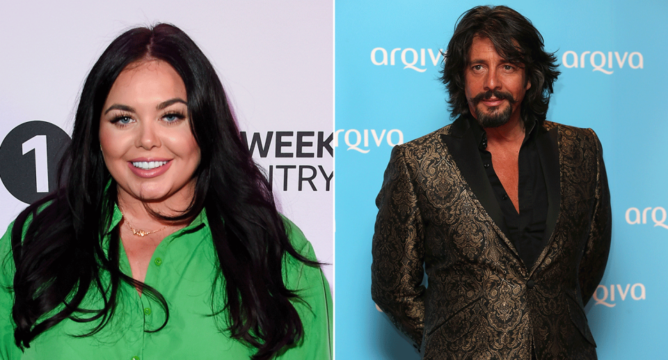 Scarlett Moffatt and Laurence Llewelyn-Bowen grapple with their differing beliefs. (Getty Images)