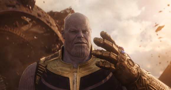 Thanos from Avengers: Infinity War.