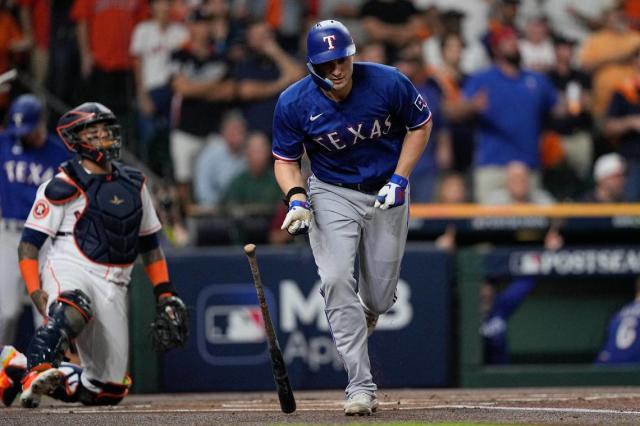 MLB on X: Josh Jung launches a 2-run blast for the @Rangers, his