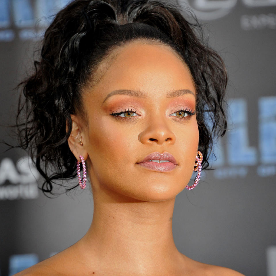 Rihanna Flaunts Her Sculpted Legs In A Slinky Black Dress On The Cover ...