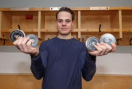 <p>Auston Matthews immediately became a household name in Toronto when he was selected first overall by the Maple Leafs in the 2016 NHL draft. A four-goal game in his debut further spurred the imagination of a bright future for a franchise that’s been a laughingstock for too long. (Photo from Andre Ringuette/NHLI via Getty Images) </p>