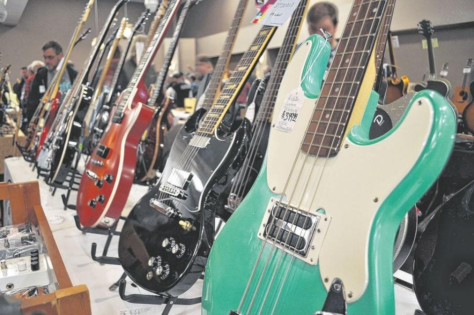 The Ohio Guitar Show will be held Sunday at the Makoy Center, 5462 N. Center St., in Hilliard.