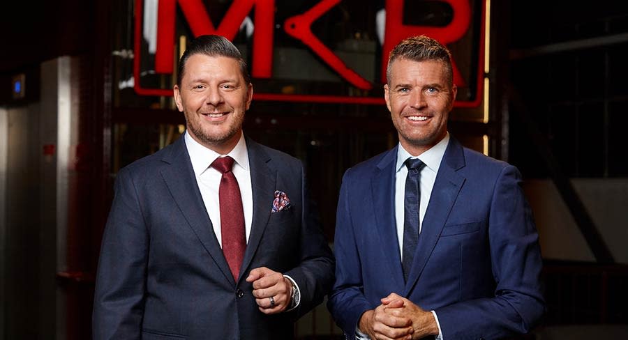 Pete Evans and Manu Feildel on My Kitchen Rules 