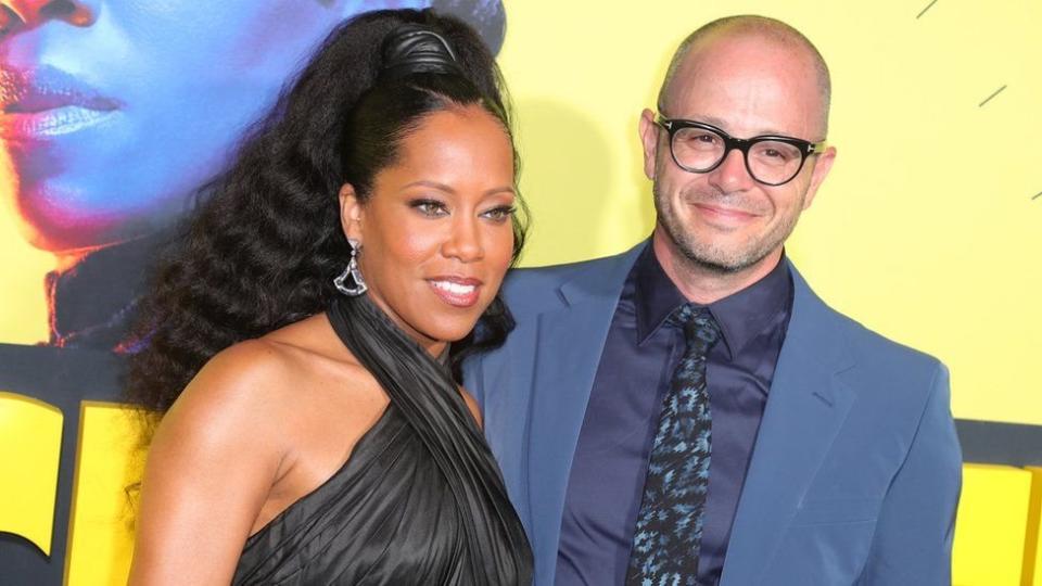 Regina King y Damon Lindelof, creador de Watchmen