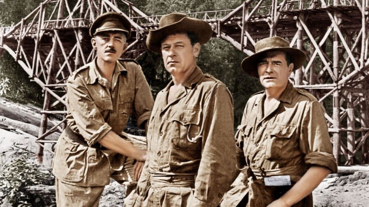 The cast of The Bridge on the River Kwai.
