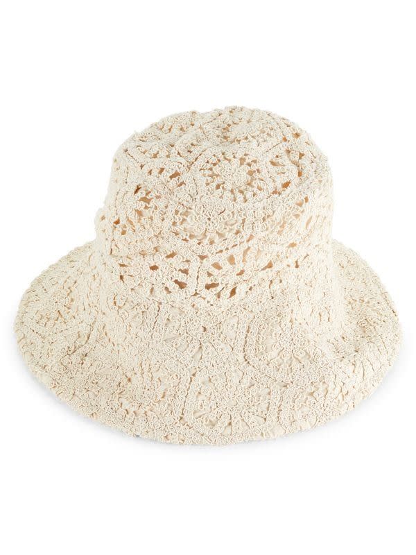 10) Gender Neutral Oversized Crochet Knit Bucket Hat