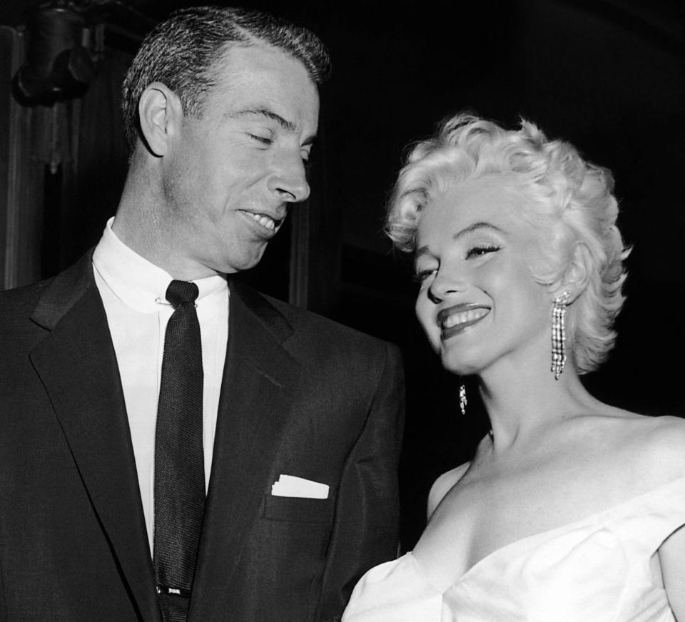 Joe DiMaggio and Marilyn Monroe