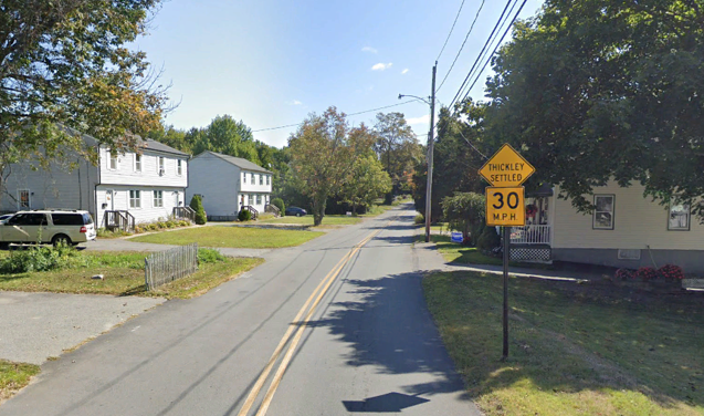 The speed limit on Plain Street is 30 mph between the intersections of Hart and West Plain streets in Taunton.