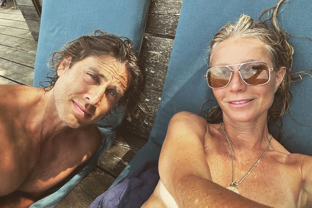 <p>Gwyneth Paltrow/Instagram</p> Brad Falchuk and Gwyneth Paltrow on vacation in Italy