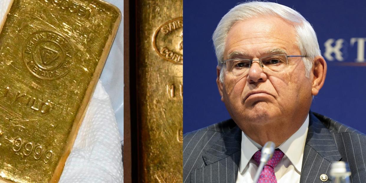 Gold bars and Sen. Bob Menendez