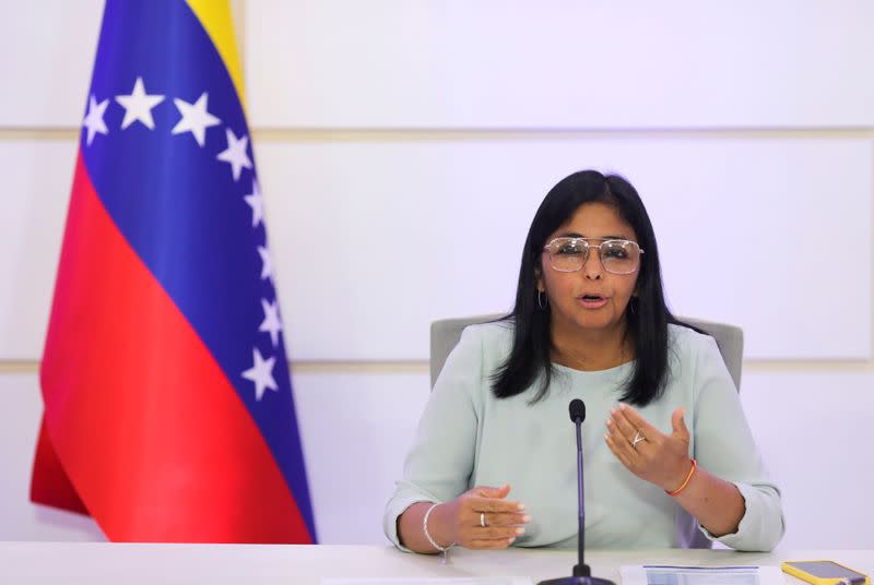 FILE PHOTO: Venezuela's VP Rodriguez holds news conference in Caracas