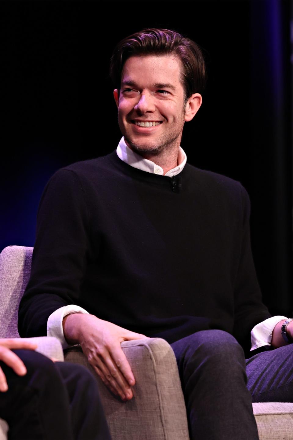 NEW YORK, NEW YORK - MAY 31: John Mulaney speaks onstage during 'John Mulaney in Conversation with Fred Armisen' at 92NY on May 31, 2023 in New York City. (Photo by Cindy Ord/Getty Images) ORG XMIT: 775983547 ORIG FILE ID: 1494990224