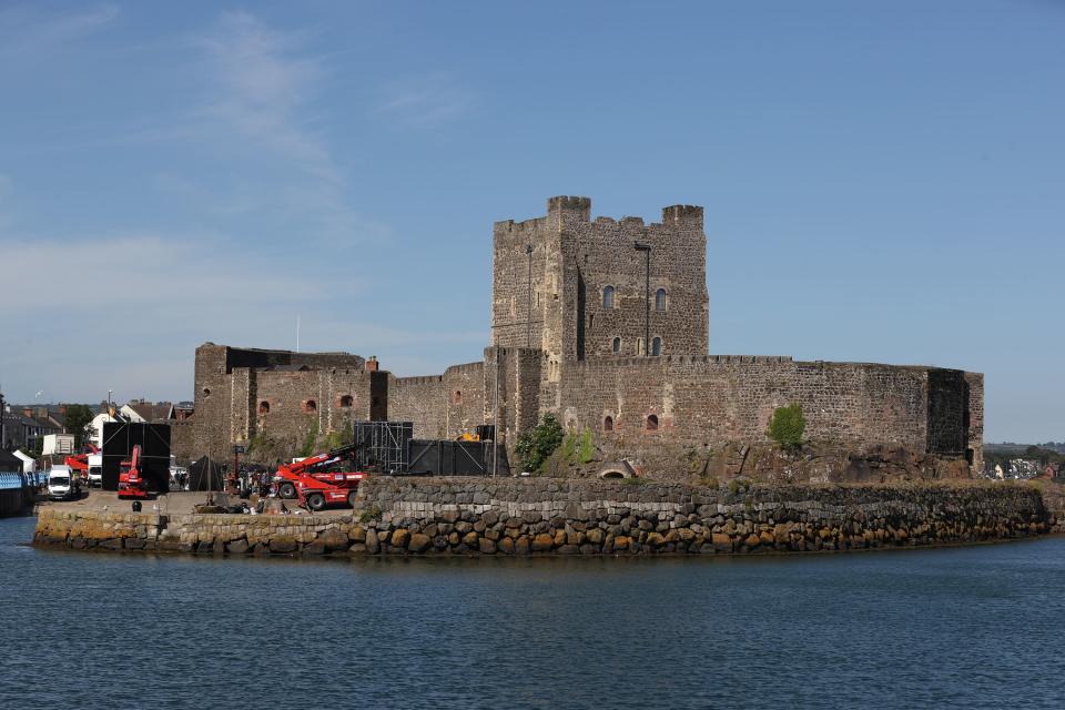 Carrickfergus Castle, where filming is taking place for Dungeons and Dragons (Liam McBurney/PA)