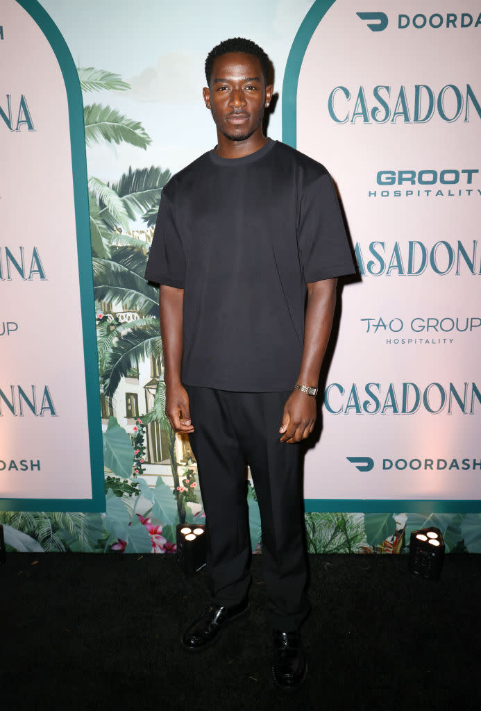 Damson Idris attended the opening of Casadonna in Miami on October 20.