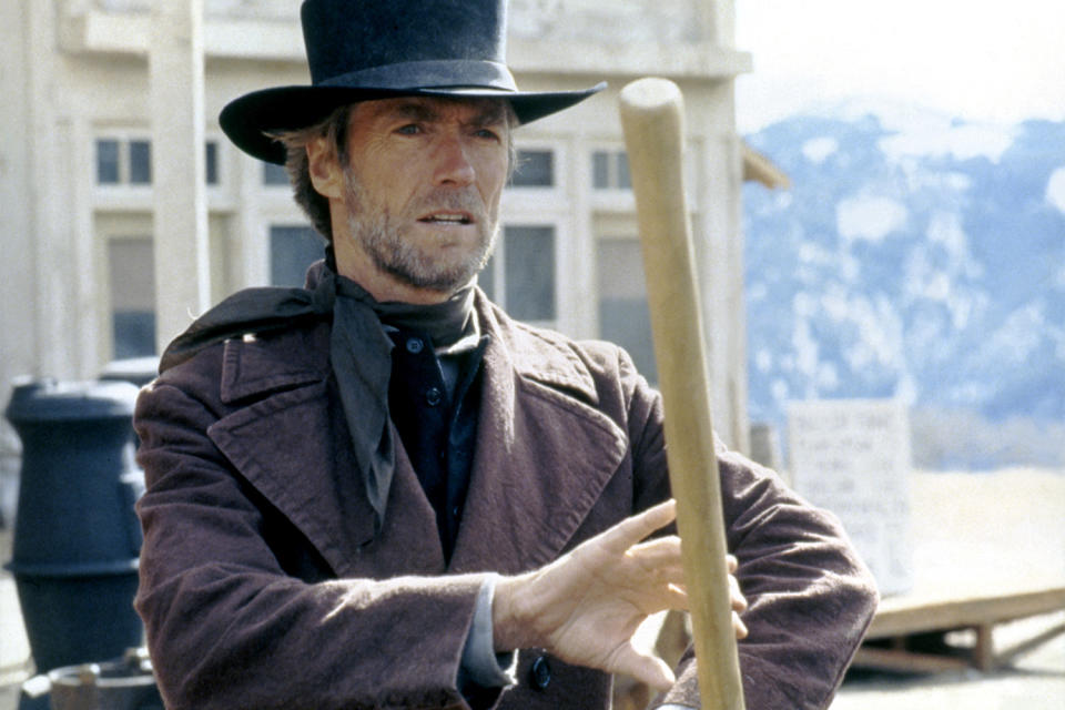 <p>Film critic Roger Ebert said Eastwood "dominates so completely" in 1985's <em>Pale Rider, </em>another film he produced, directed and starred in. He also received his first Cannes Film Festival Palme d'Or award nomination for the movie. </p>