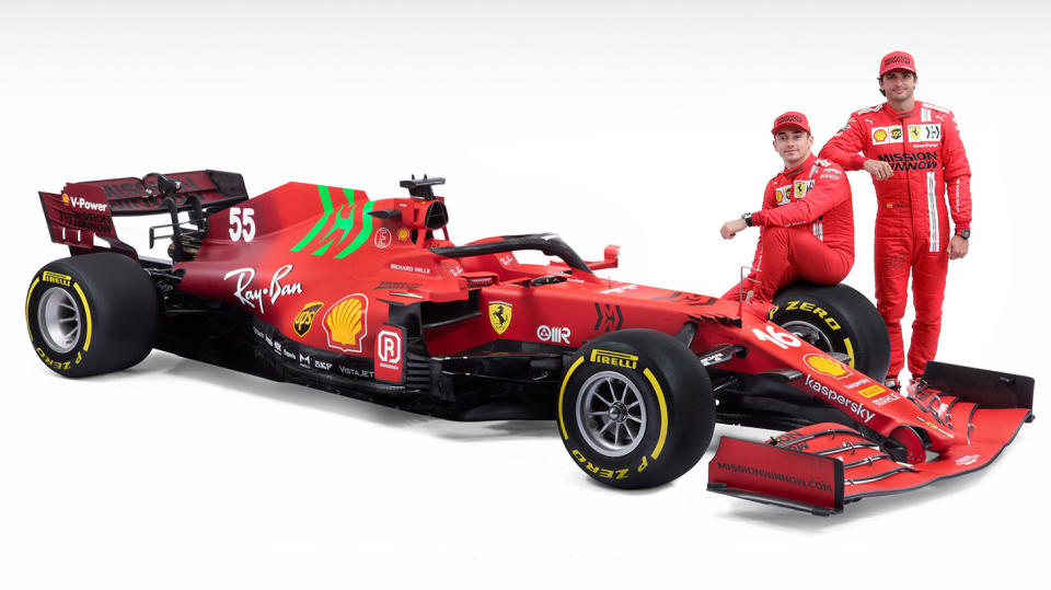 集測開跑前Ferrari發表其2021年F1新車SF21