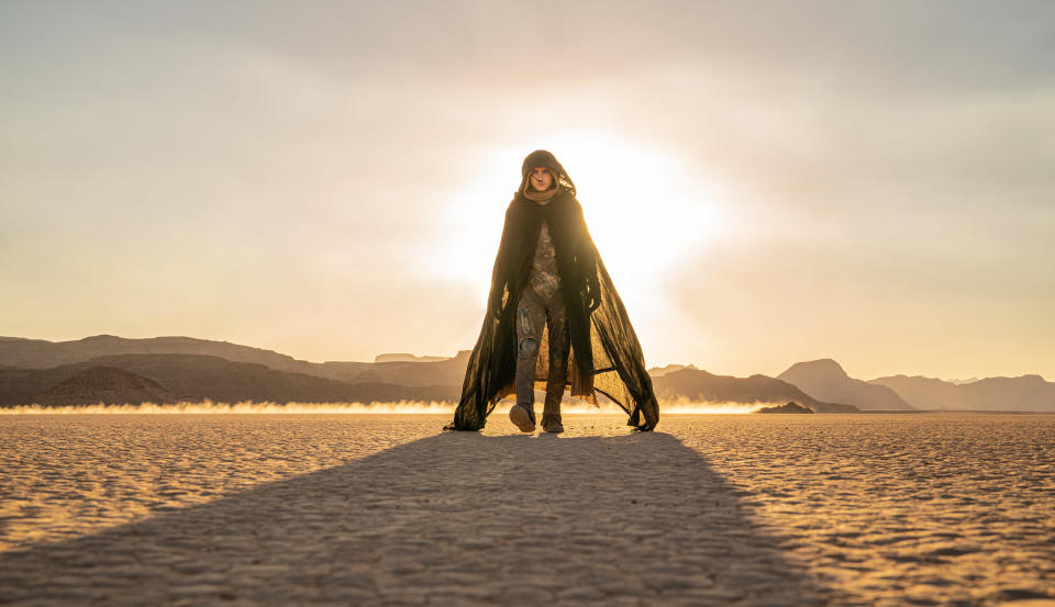 Timothée Chalamet as Paul Atreides in Warner Bros. Pictures and Legendary Pictures’ action adventure “Dune: Part Two,” a Warner Bros. Pictures release (Niko Tavernise)