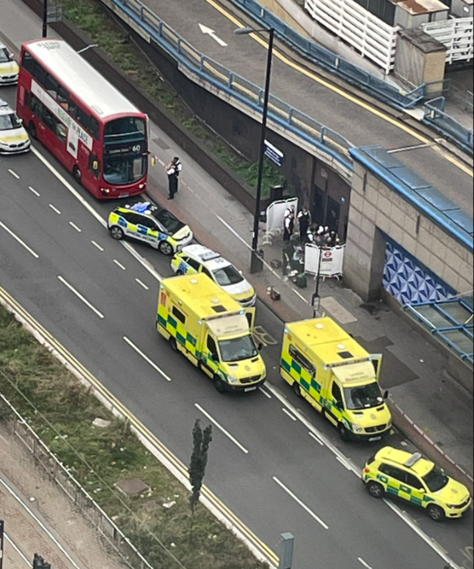 Police and paramedics were called to a stabbing in Croydon on Wednesday morning (Ragu Pathy)