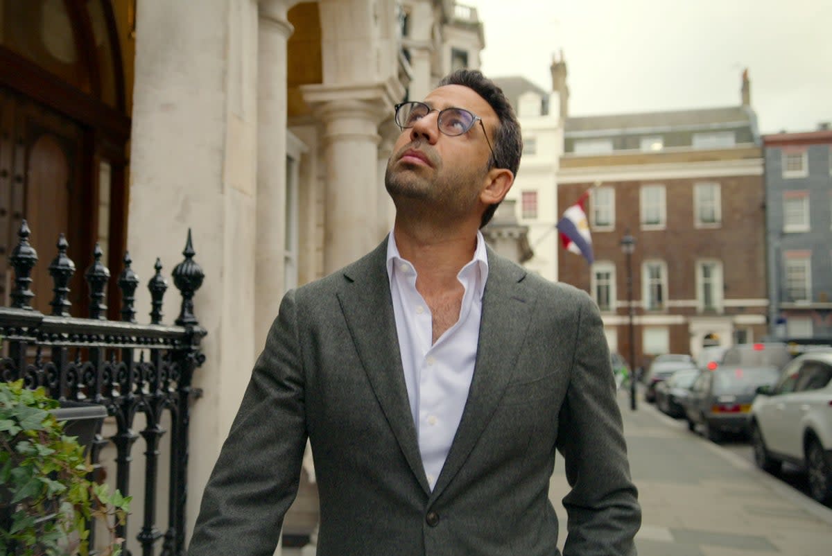 High-end: Daniel Daggers’ luxury London estate agency is at the heart of the new show  (Netflix)