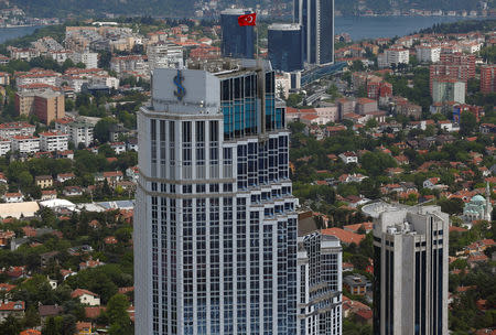 FILE PHOTO: Headquarters of Isbank is pictured in Istanbul, Turkey May 3, 2016. REUTERS/Murad Sezer/File Photo