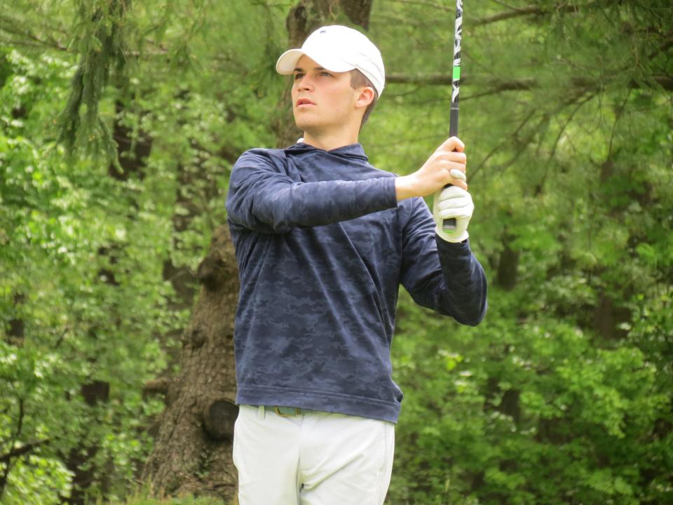 Dwight-Englewood senior Danny Lax was a double winner at the North Jersey Interscholastic Conference Golf Championship at Valley Brook GC in River Vale on Friday, May 3, 2024.