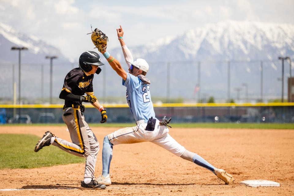 Westlake hosts Roy during the first round of the 6A boys baseball state playoffs at Westlake High School in Saratoga Springs on Monday, May 15, 2023. | Ryan Sun, Deseret News