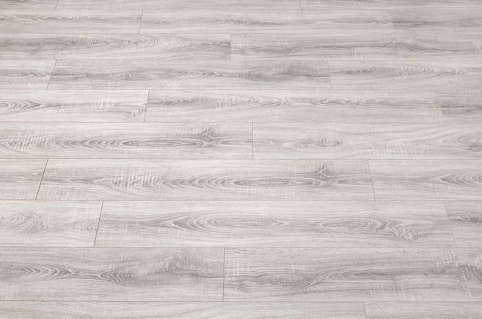Close-up of gray hardwood flooring