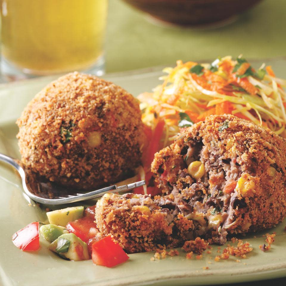 Black Bean Croquettes with Fresh Salsa