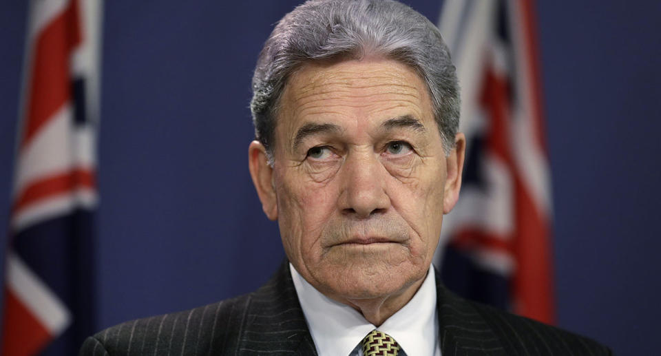 An October 2019 file photo of New Zealand Deputy Prime Minister Winston Peters.