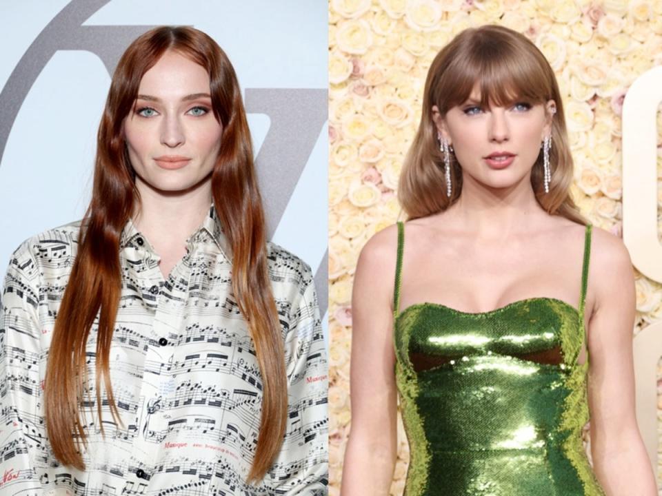 Sophie Turner says Taylor Swift was ‘an absolute hero’ following her divorce from Joe Jonas (Getty Images)