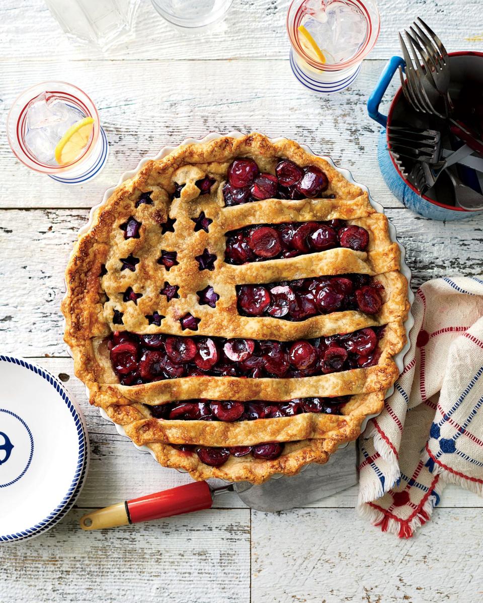 Cherry Flag Pie