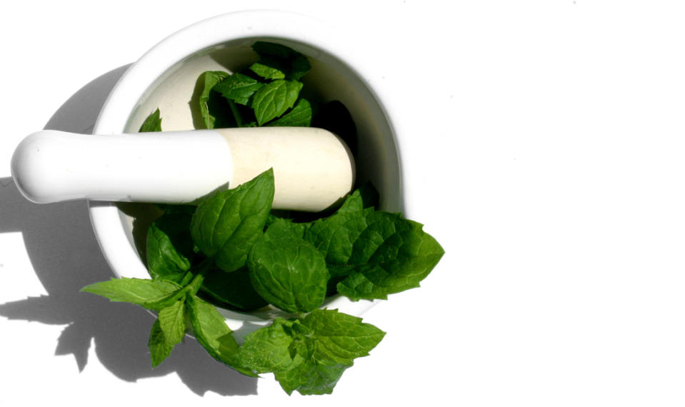 Not only does mint leave your breath smelling fresh, the herb apparently contains mineral compounds that can protect your teeth from stains.