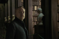 This image released by Apple TV+ shows Jared Harris in “Foundation,” premiering Sept. 24, 2021. (Apple TV+ via AP)