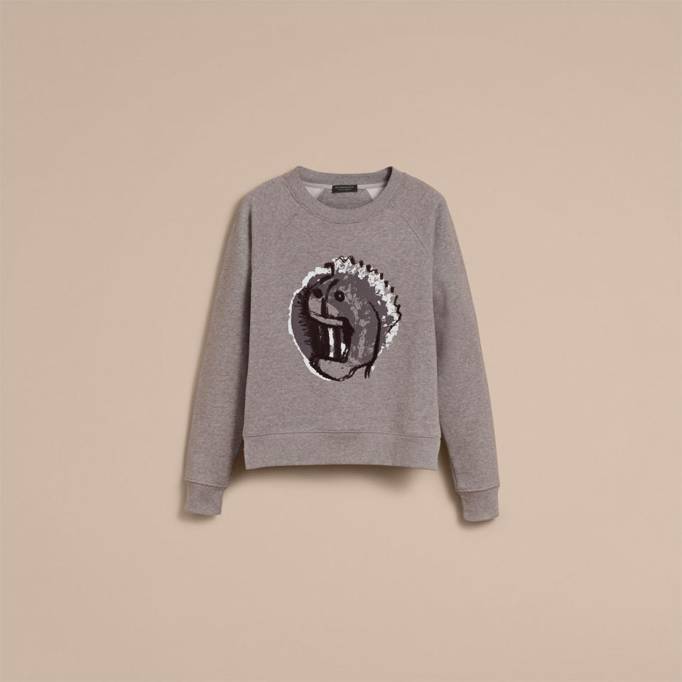 Sweatshirt with Pallas Heads Motif