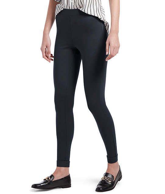 High-Waist Fleece Lined Ponte Leggings